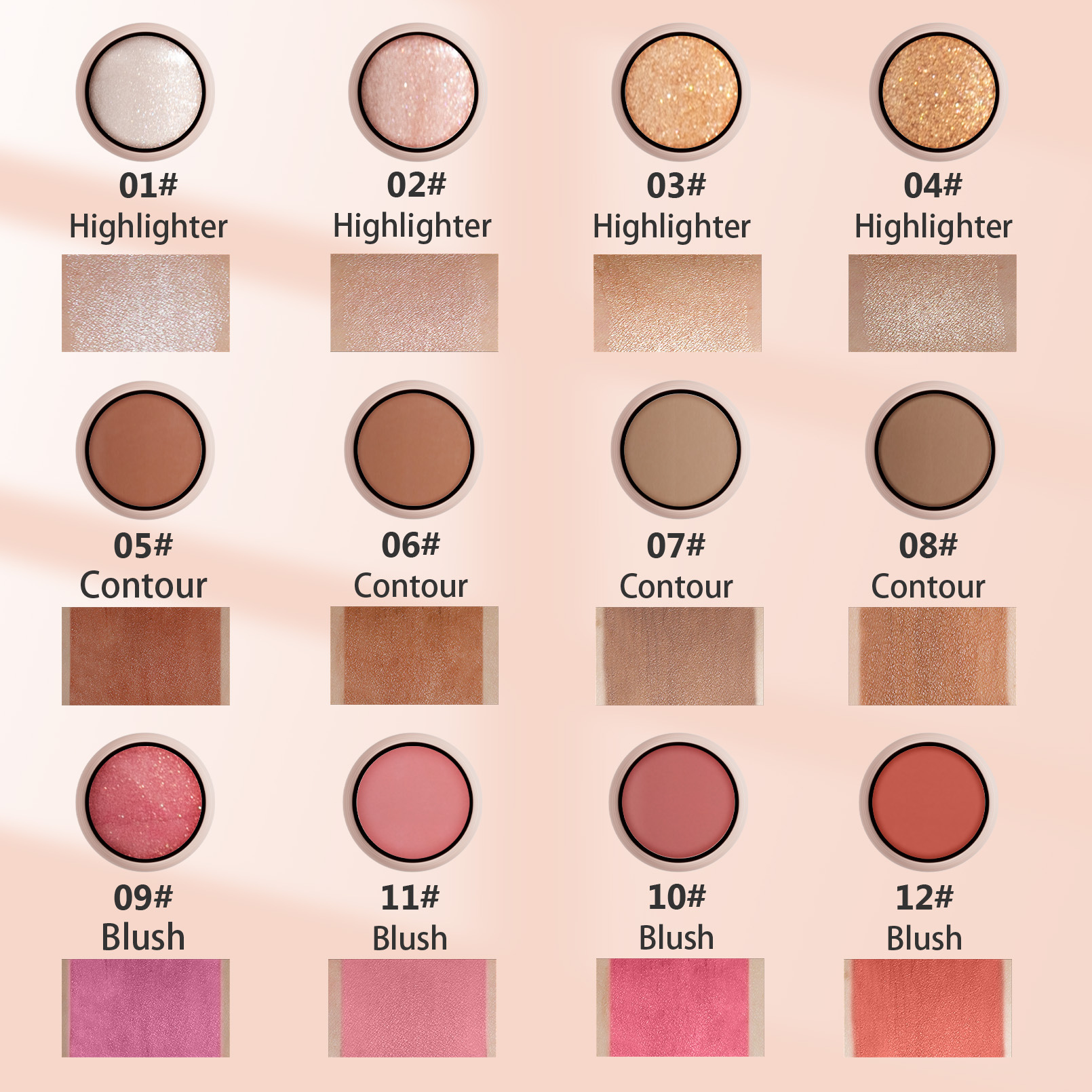 Hellokiss High-gloss Contouring Stick, Three-dimensional facial Contour Enhancement, Blush, Multi-functional Makeup Stick Bronzer Application Scenario