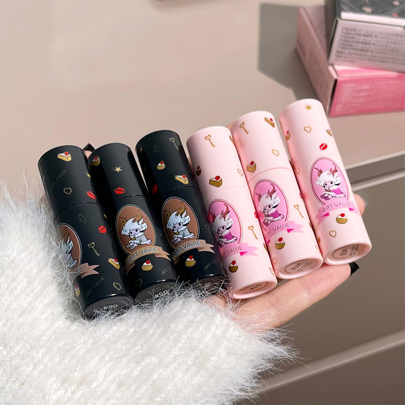 Art Value Xiaolongnu Milk Cake Soft Mist Lip Paste Matte Velvet Whitening Lip Glaze Versatile, Natural and affordable Cross-border full figure