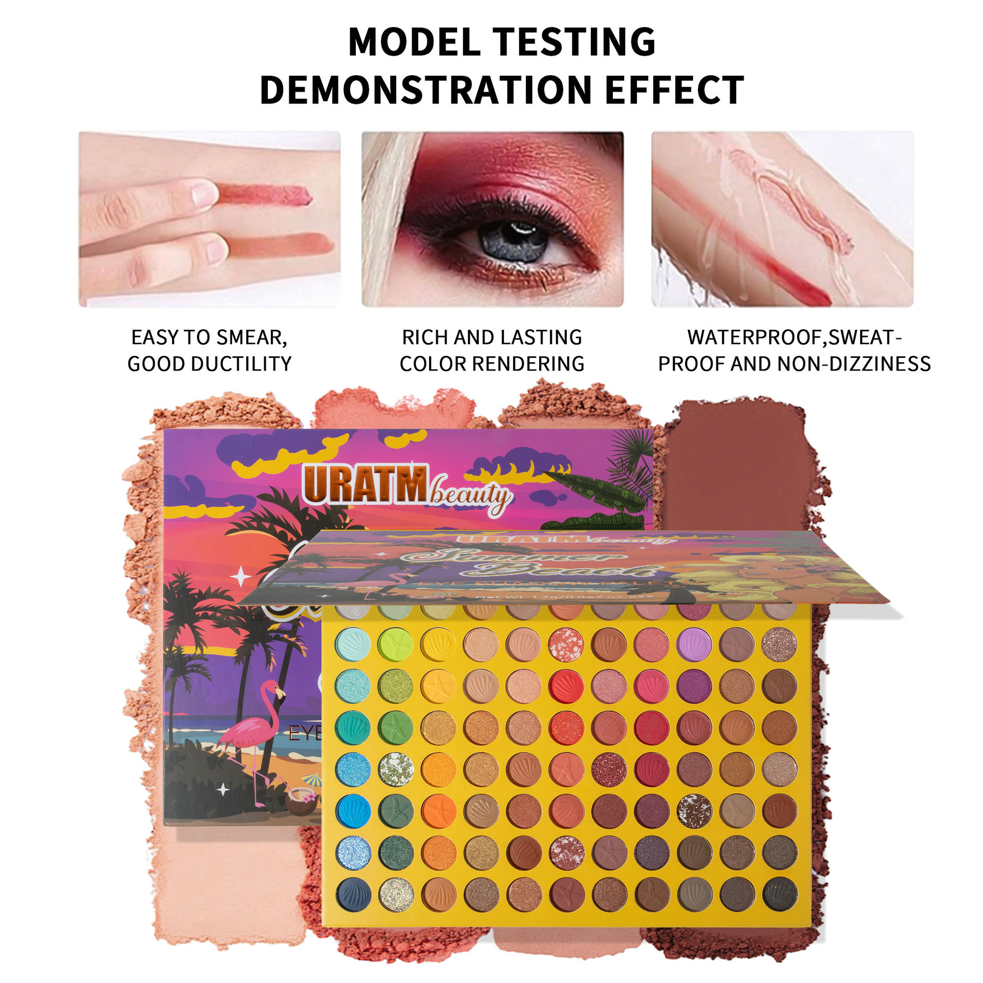 Cross-border bestseller 99-color makeup palette, matte pearlescent fine glitter eyeshadow palette, long-lasting without smudging, easy to apply, waterproof makeup details Picture