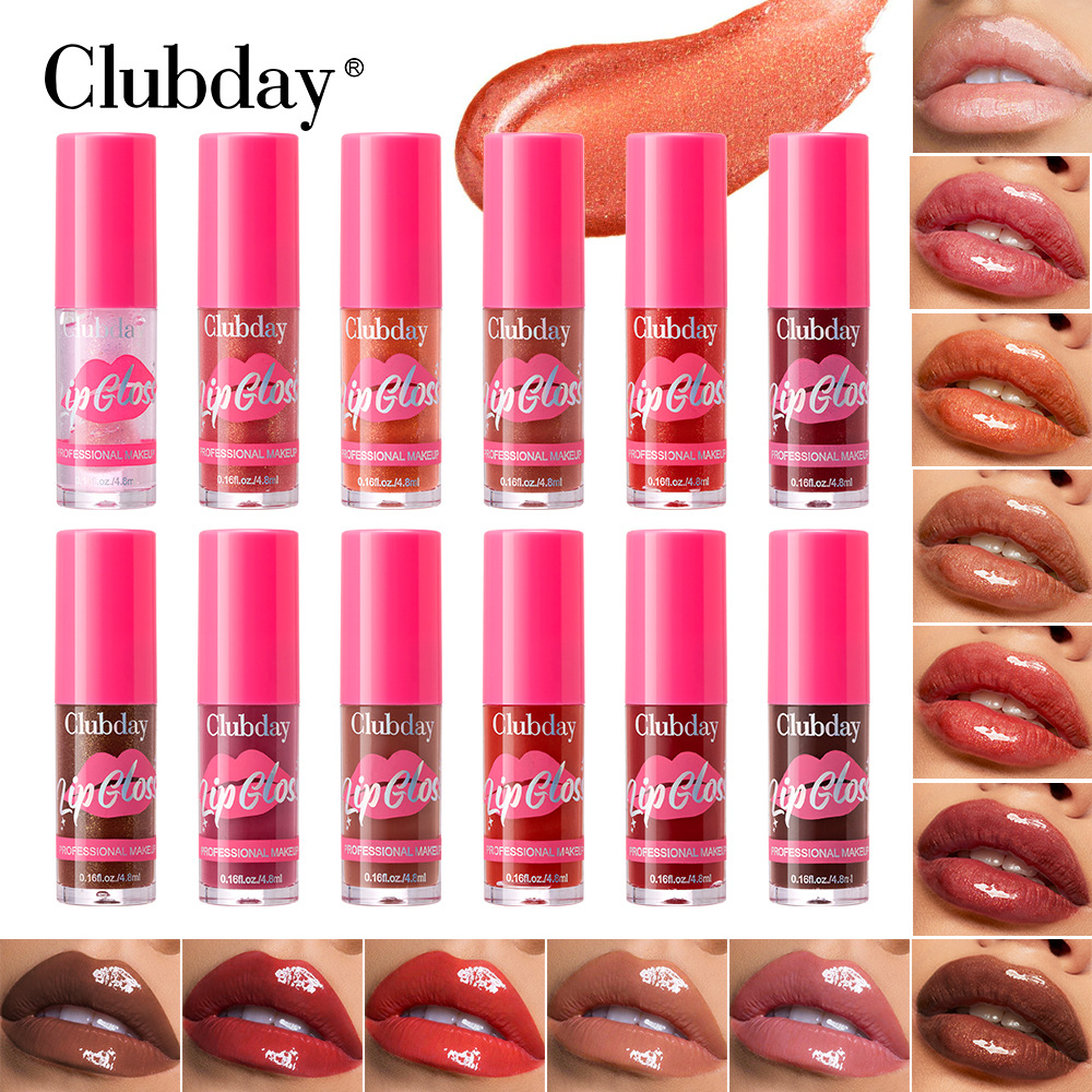 Cross-border bestseller 12-color Moisturizing lip gloss, long-lasting transparent mirror lip gloss, water and pearl Lip gloss wholesale full figure