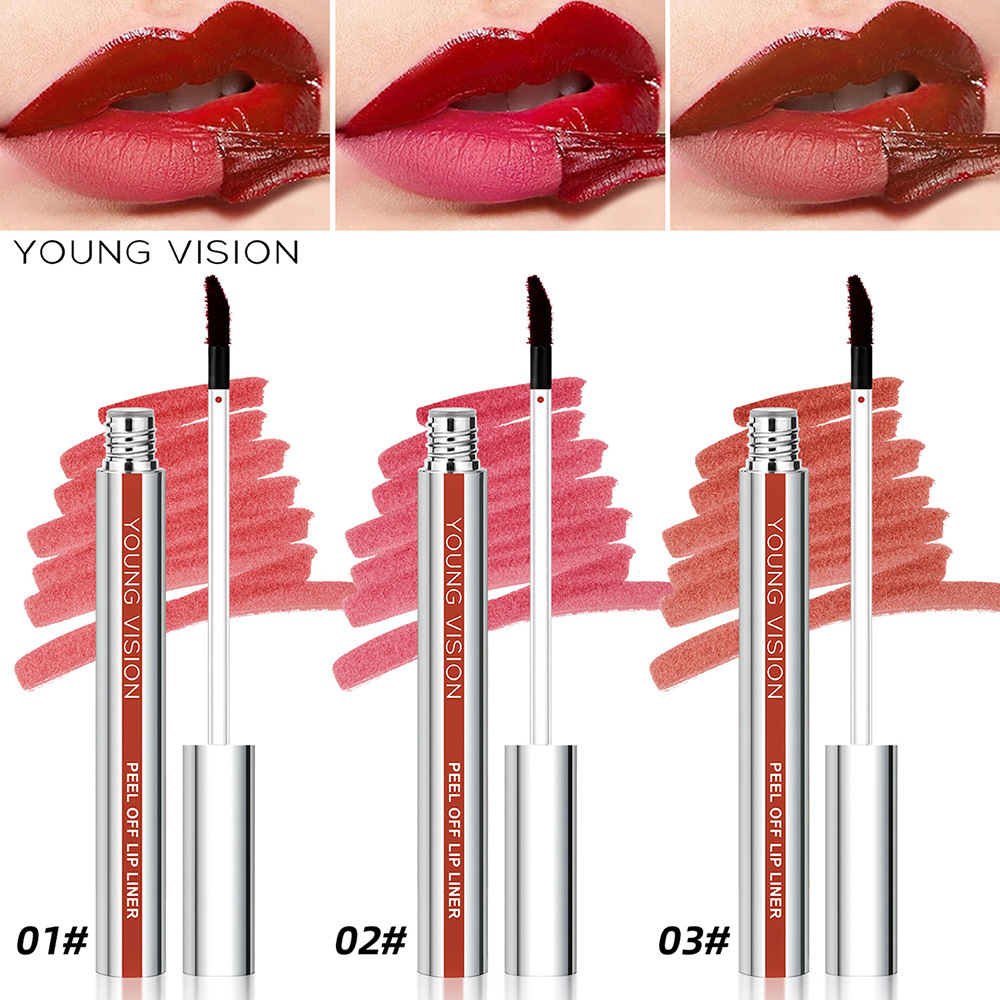 YOUNG VISION 3-piece peel-off lip liner pen, with a matte finish that is not prone to smudging and smoothing the lips details Picture
