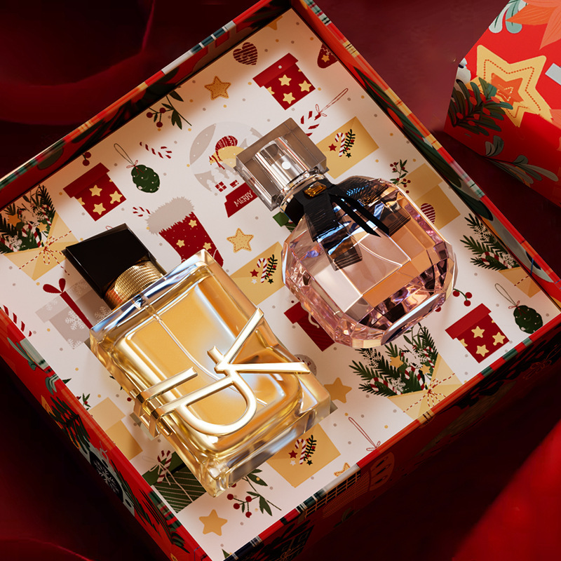 Xiaocheng Yixiang Christmas Perfume Set, long-lasting fragrance, cross-border bestseller on Douyin and Kuaishou, Spring Festival Perfume Gift box wholesale full figure