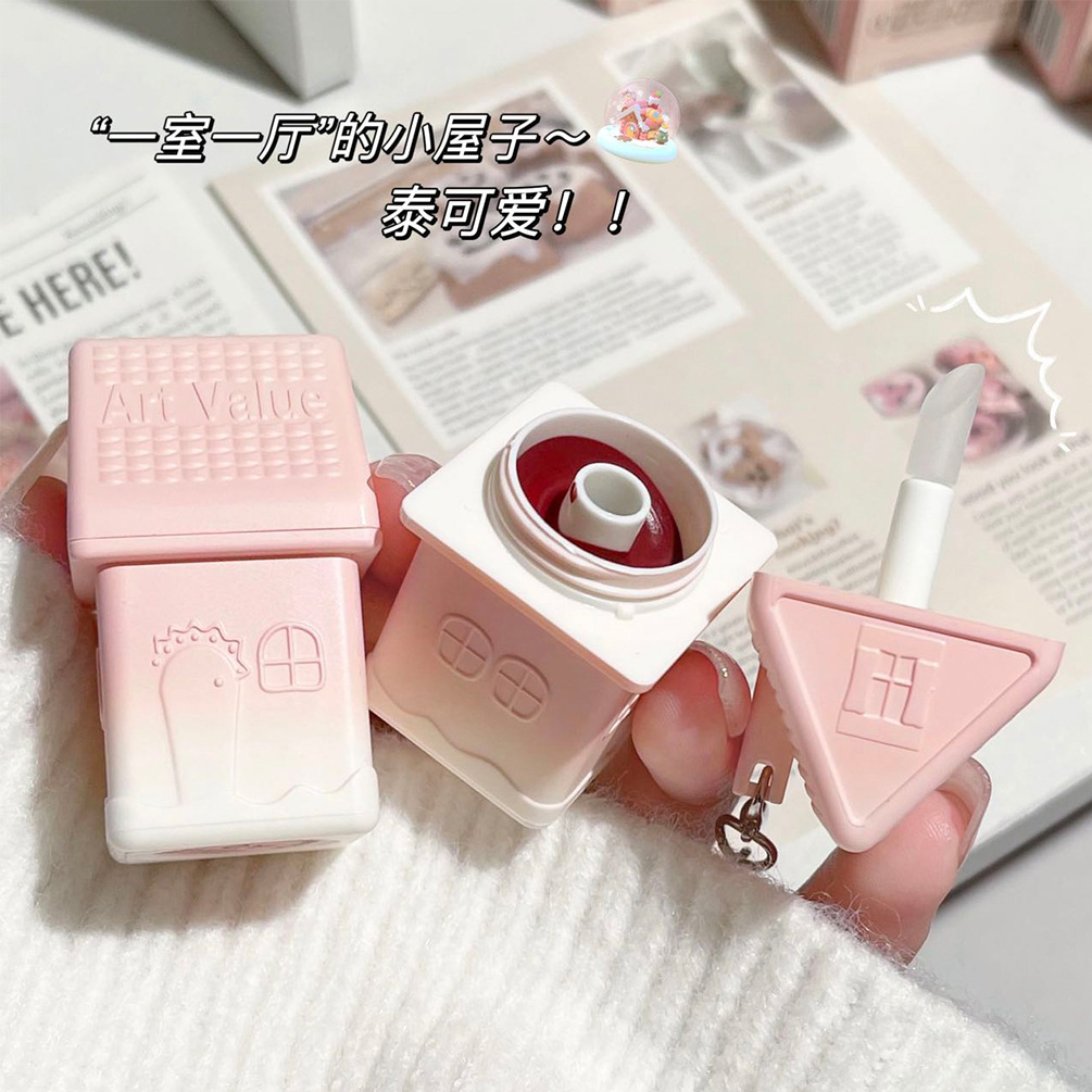 Art Value Dream House Light Velvet Lip Mud 6-color Soft matte Whitening Lip Glaze Natural and Versatile Makeup Cross-border Specification drawing