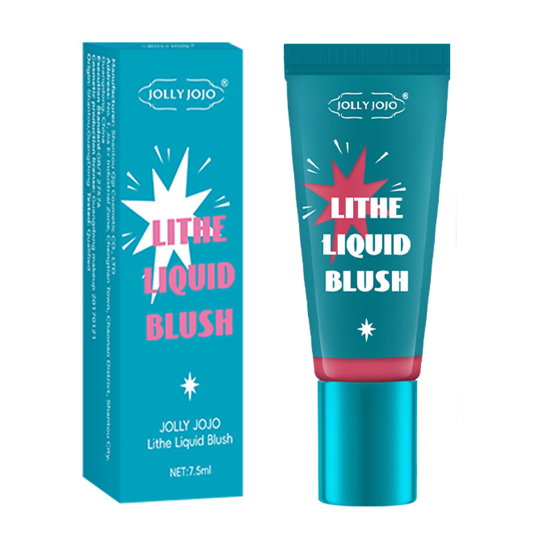 Cross-border JOLLY JOJO Liquid Blush Brightening Face Natural Nude Makeup Highlighter Contouring Single Color Blush Cream Item Picture