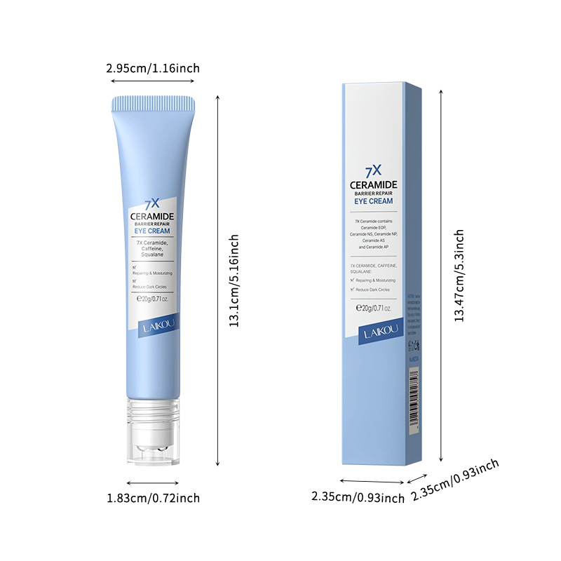 LAIKOU 20g Cross-border Ceramide Eye Cream is a skincare product from a manufacturer that hydrates and moisturizes the skin around the eyes Item Picture