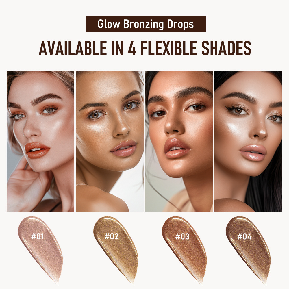 lakerain Bronze Highlight Drops Skin Tone Contour Facial Highlight Liquid details Picture