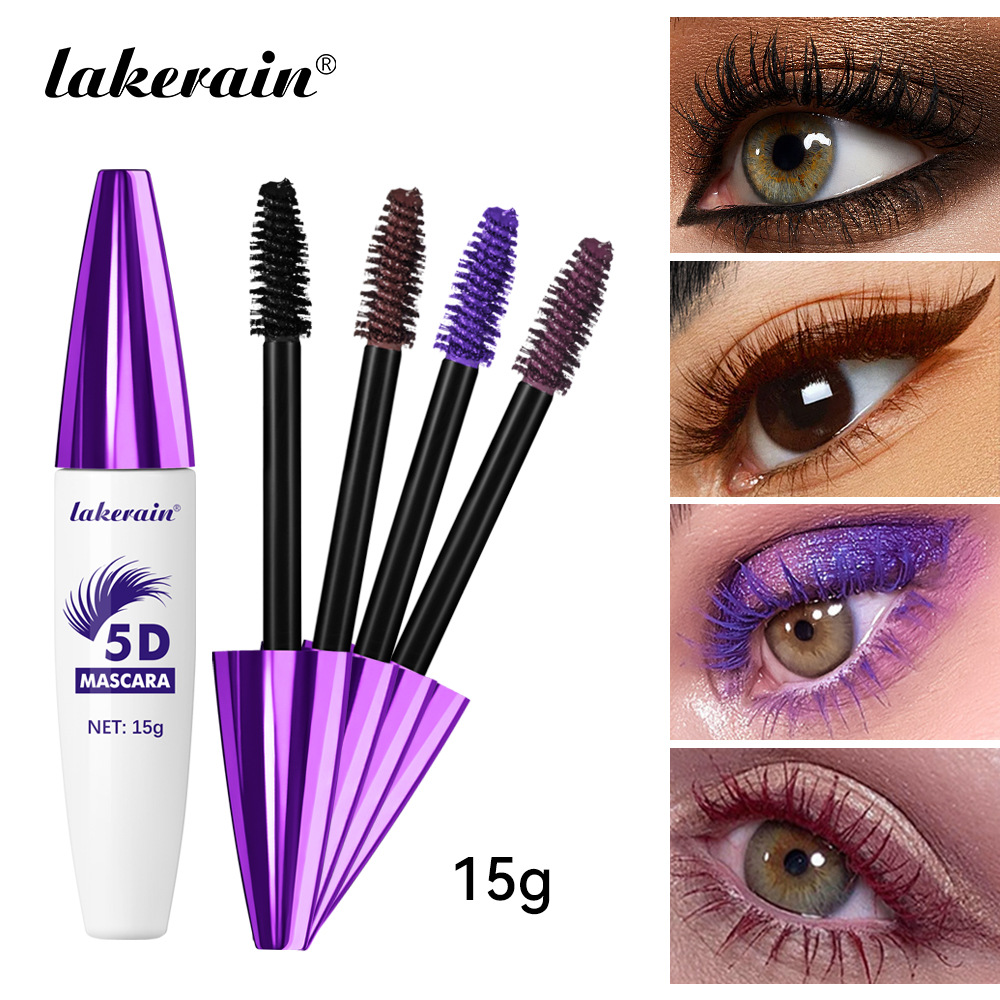 Lakerain Colored Mascara Long Curly eyelash Base Cream full figure
