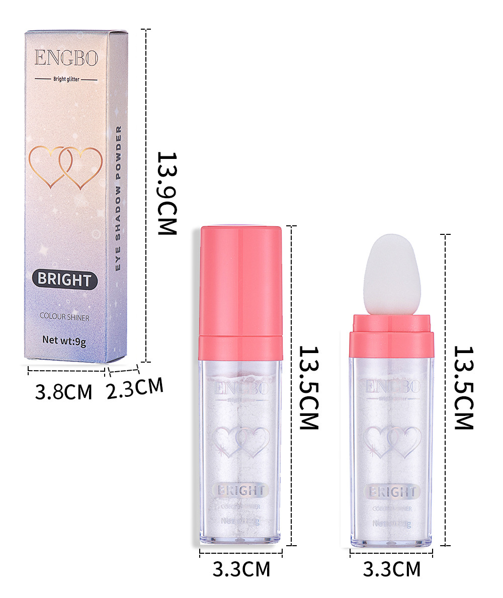 ENGBO High-gloss Pat Powder, Brightening Loose Powder, full-body High-gloss Powder, Contouring Powder, Natural and three-dimensional cross-border makeup new products Item Picture