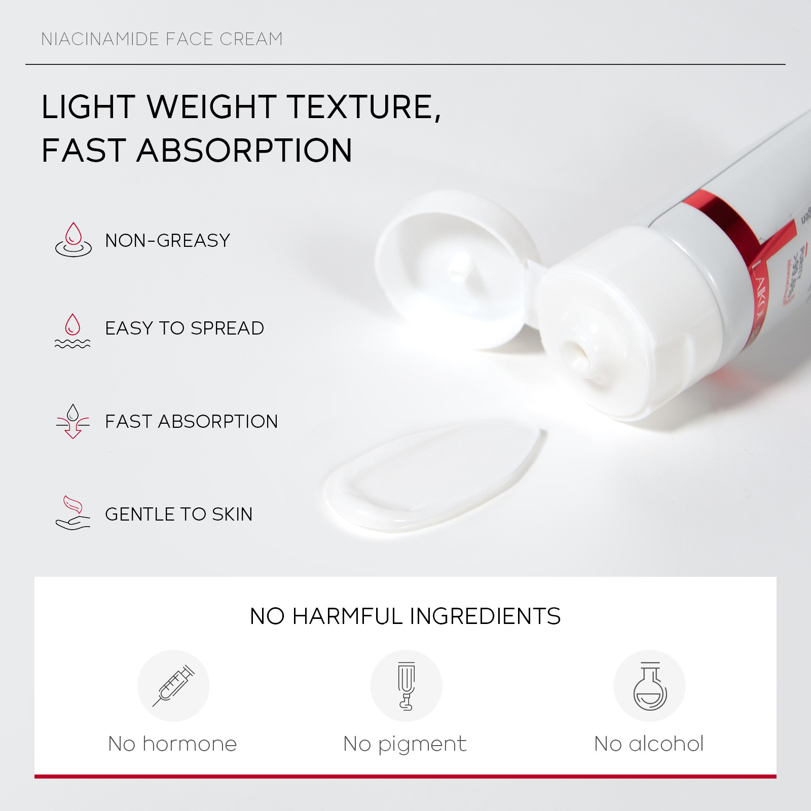 Cross-border LAIKOU PRO Niacinamide Cream 30g Hydrating, Moisturizing and nourishing skin manufacturer in stock details Picture