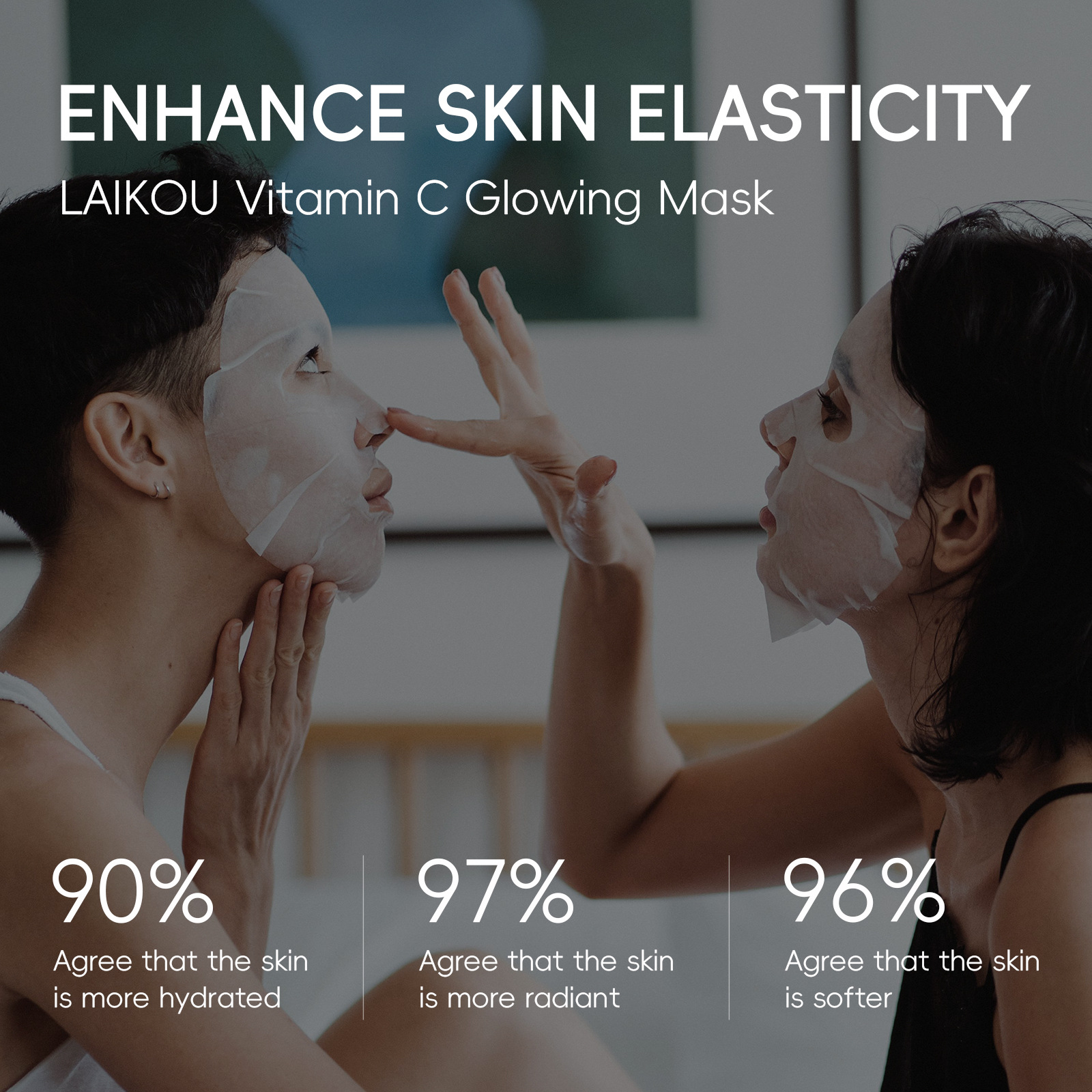 Cross-border new product Laikouwei c Radiance Mask 25g Hydrating and Moisturizing Patch Mask in stock manufacturer English packaging Application Scenario