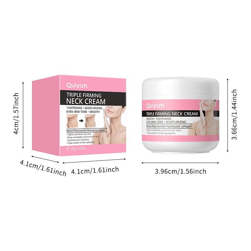 Cross-border QUIYUM Neck Cream 30g for neck care, hydrating, moisturizing and brightening skin tone. Brand manufacturer in stock supply Item Picture