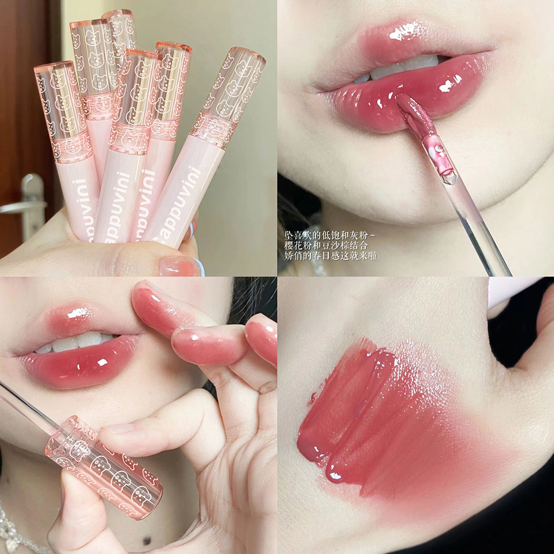 cappuvini Cappuvini Lip Gloss Mirror Water Glass Lip Gloss Lipstick Whitening non-stick cup Natural Face Student details Picture