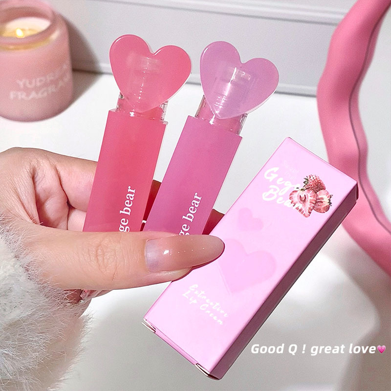 Gege bear Goge Little Bear Sweetheart Fruit Extract Moisturizing Lip Balm, Lip Care and Hydration, Dudu Lips (Chinese and English Versions) Cross-border Specification drawing