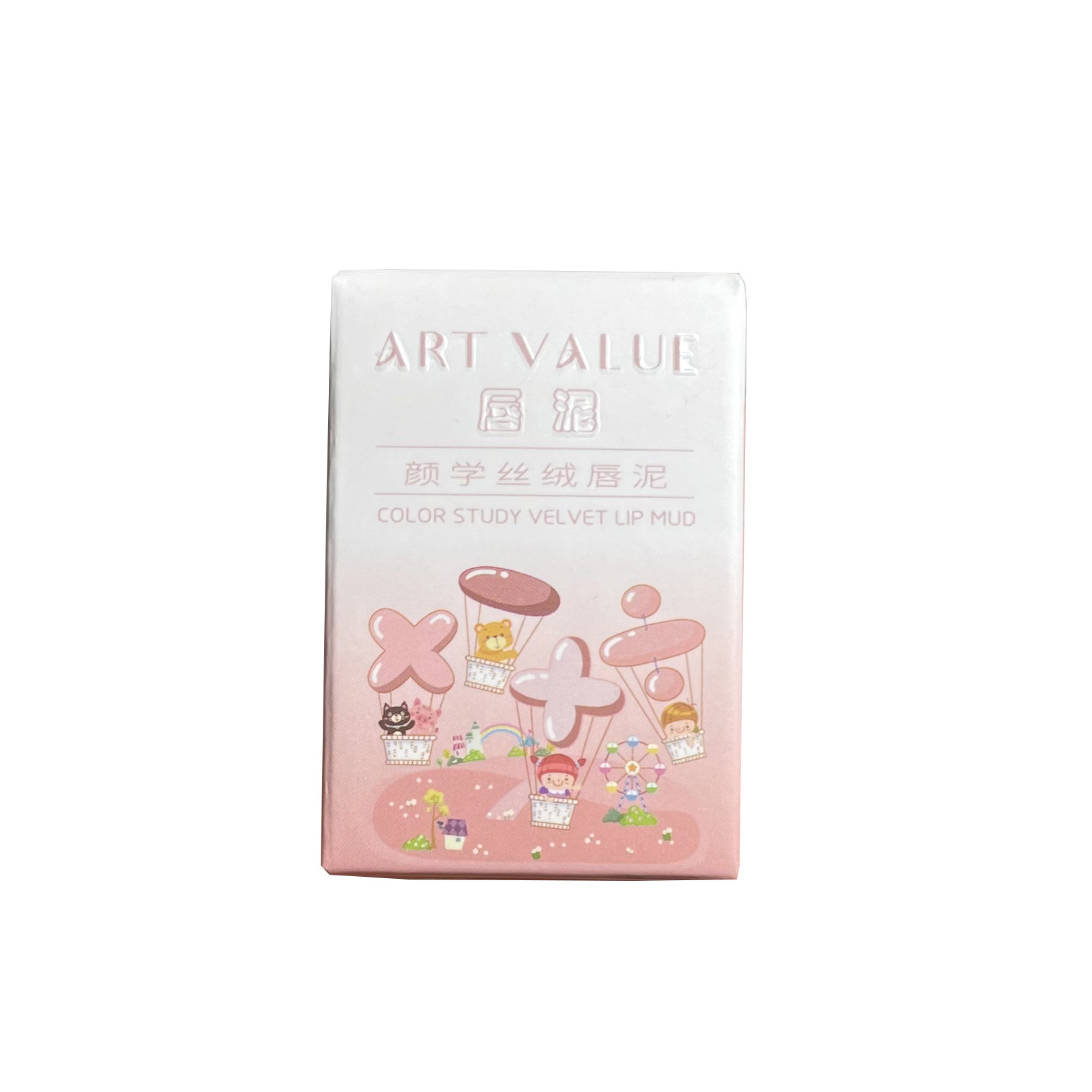 New Japanese and Korean color series, Chinese, math and English textbook lip gloss, facial makeup velvet lip mud, student lipstick, book makeup wholesale Item Picture