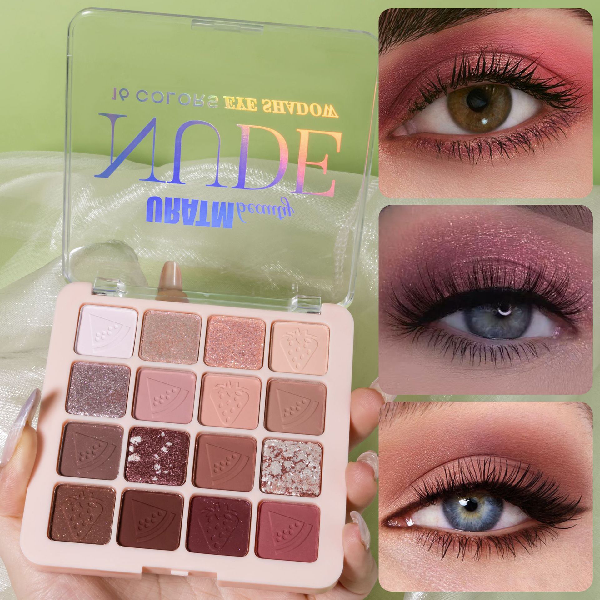 Cross-border bestseller multi-functional all-in-one makeup palette, matte pearlescent eyeshadow, high-gloss contouring all-in-one eyeshadow palette for beauty full figure