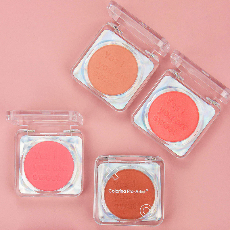 "Energetic Blush, pink, fine Sparkling, matte, natural blush plate, Makeup blush plate, genuine cosmetics wholesale. details Picture