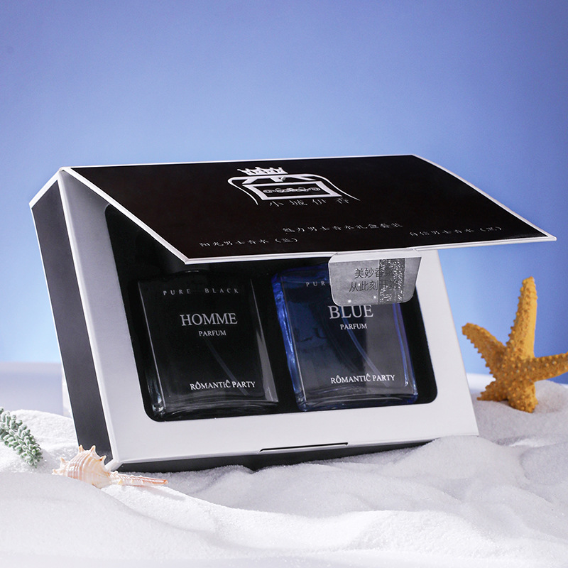 Xiaocheng Yixiang's new charming men's perfume gift box, long-lasting light fragrance Cross-border bestseller Cologne perfume set wholesale Specification drawing