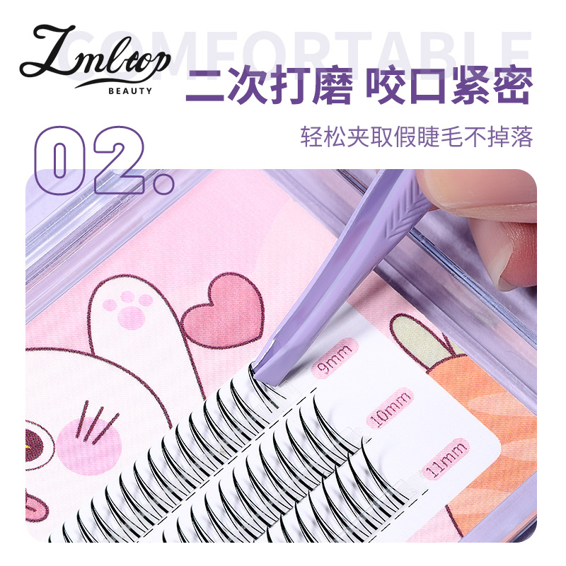 LMLTOP False eyelash Auxiliary Tools 3-piece Set, eyelash glue, Eyebrow clip, Glue Cup Combination Set SY550 Application Scenario