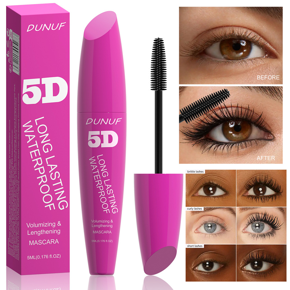DUNUF 5D Long-lasting Waterproof Thick and Long Mascara is not prone to smudging or curling. Please check it out! Disclaimer full figure