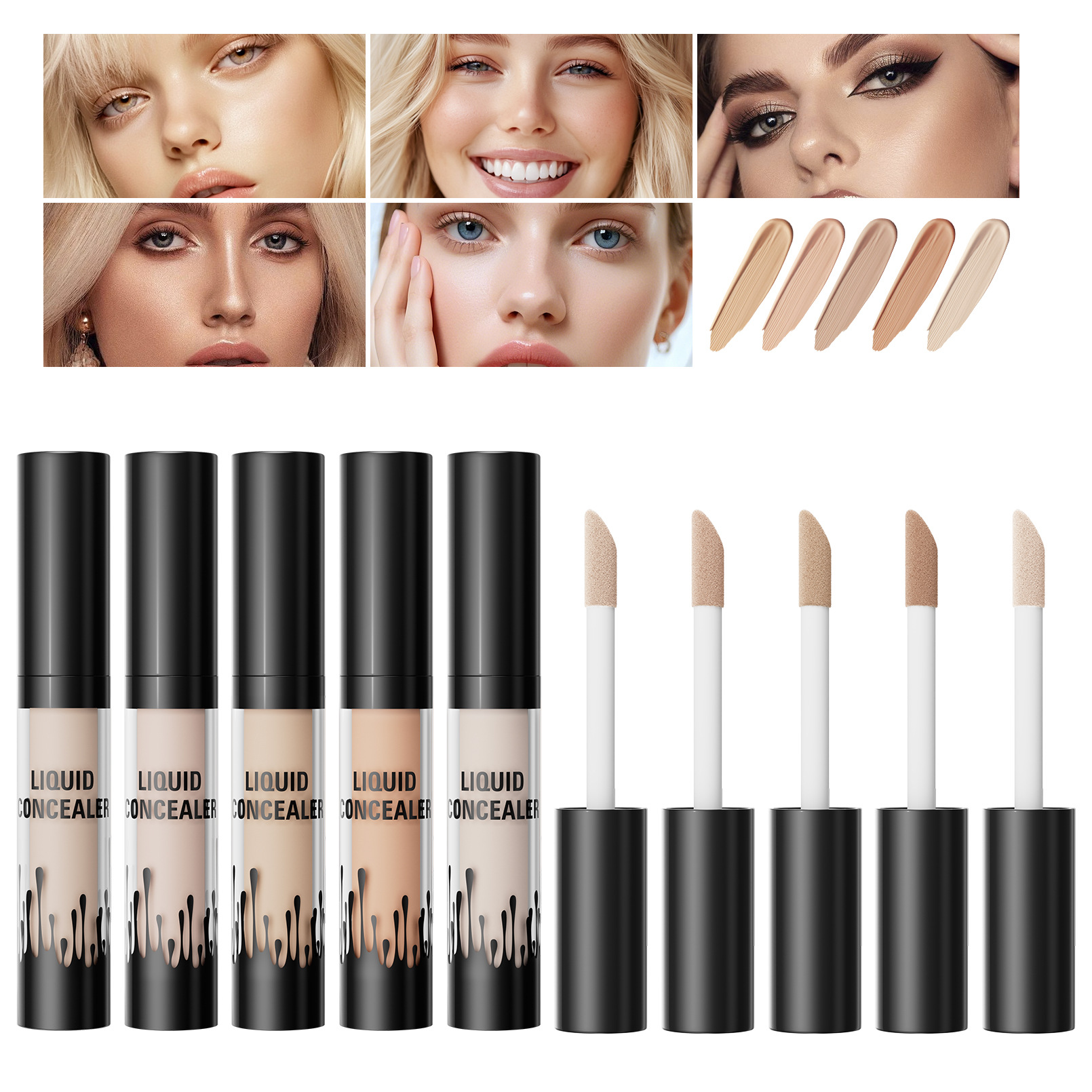 Hellokiss Cross-border Natural Blemish and Acne Mark Concealer is waterproof, sweat-resistant, light and snug, and suitable for tattoo concealer details Picture