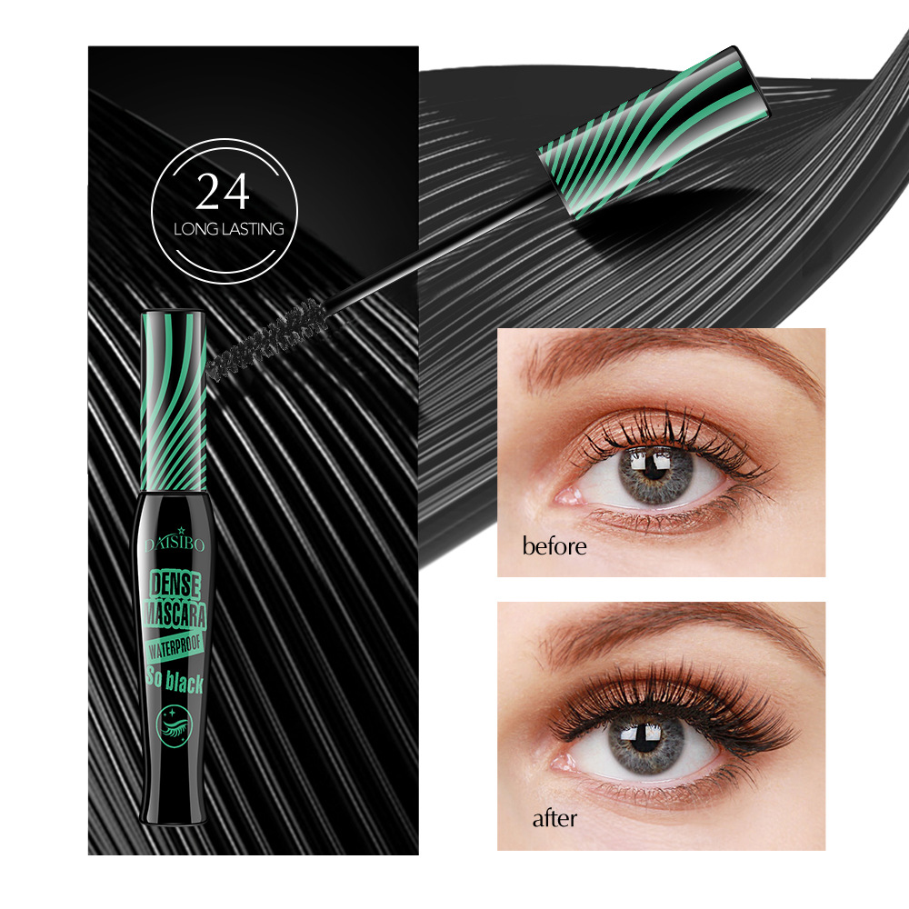 The cross-border bestseller DAISIBO three-color mascara is waterproof, sweat-proof, naturally thickening, lengthening, and does not smudge, curl, or cause a cool black color Specification drawing