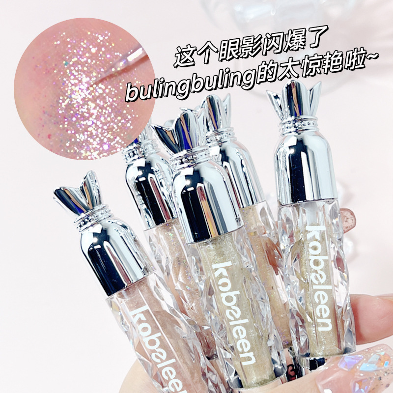kobeleen Liquid Eyeshadow with Sparkling and dazzling Colors, fine sparkling glitter sequins, and single-color eyeshadow liquid for eye-lifting details Picture