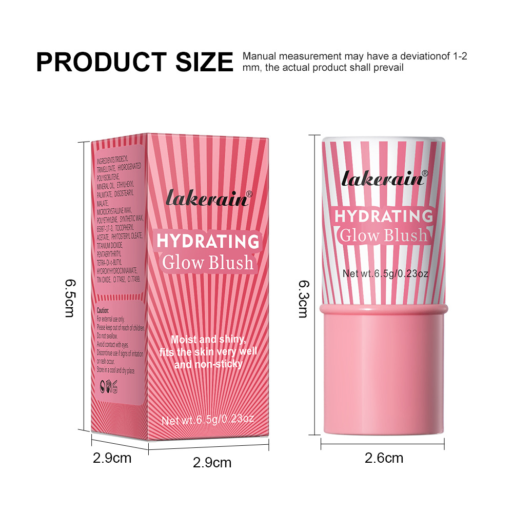 lakerain Water Glow Blush Cross-border Beauty color-enhancing Blush Stick Item Picture