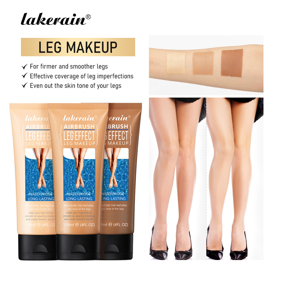 Cross-border lakerain LEG MAKEUP, golden-brown skin tone, leg highlights, leg makeup full figure