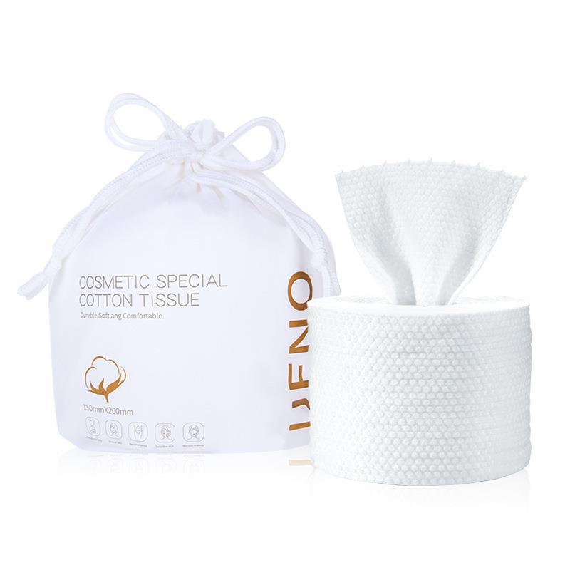 UENO disposable face wash and beauty towel 260 grams large roll 120 sections dry and wet dual-purpose pearl pattern cleansing towel Item Picture