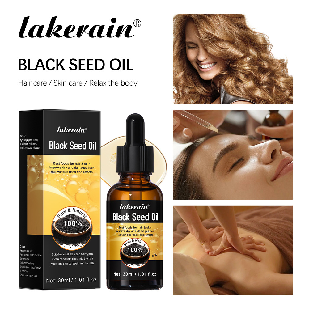 Cross-border new product lakerain Black Seed Oil Eyelash and Eyebrow Liquid full figure