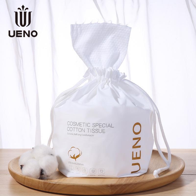 UENO disposable face wash and beauty towel 260 grams large roll 120 sections dry and wet dual-purpose pearl pattern cleansing towel details Picture
