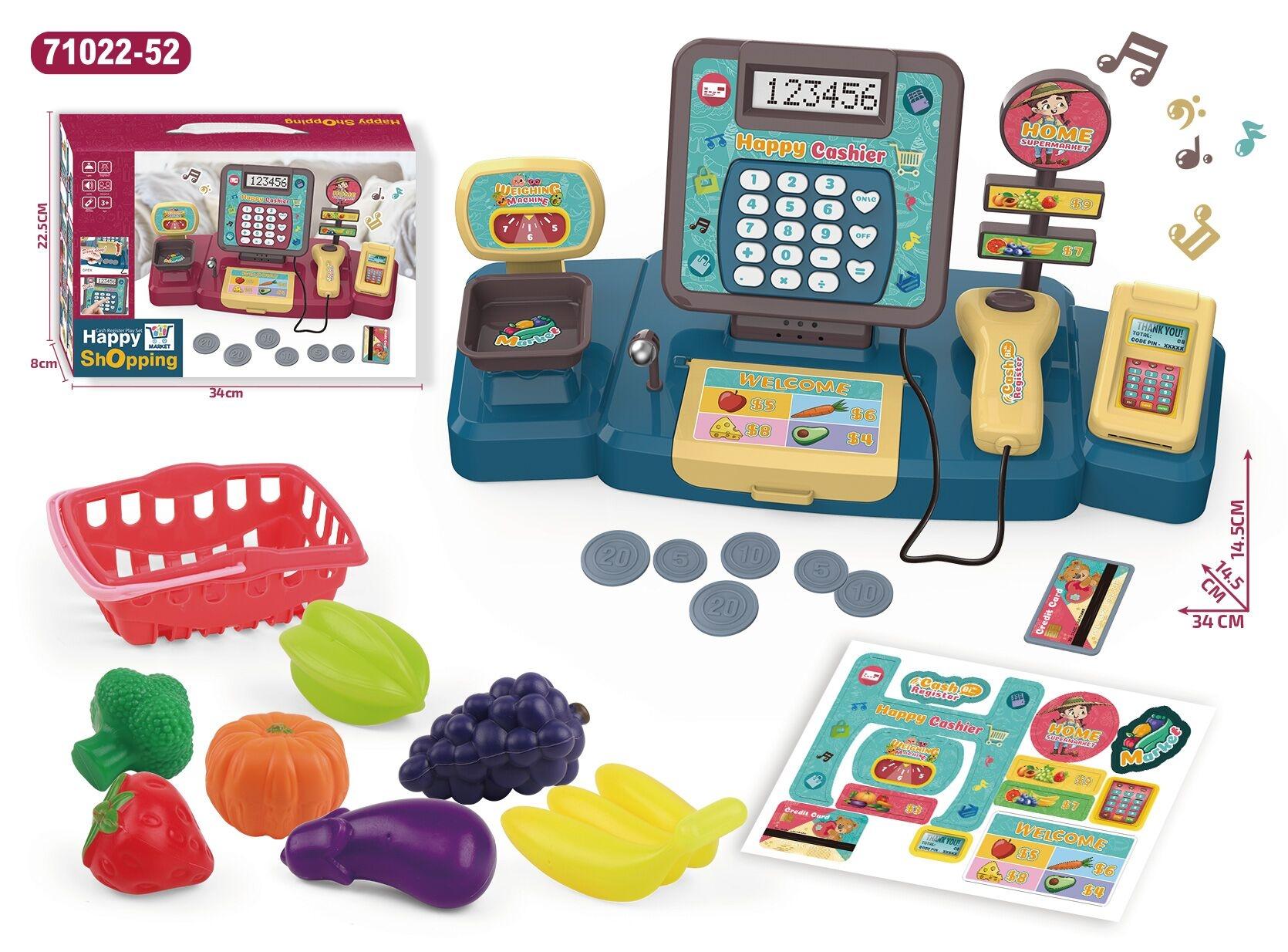 Cash register vegetable set Specification image