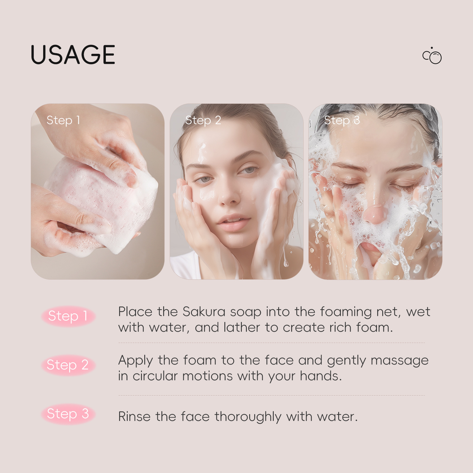 Plant essential oil cherry blossom perfume soap, refreshing fragrance bath soap, suitable for washing face and makeup removal all over the body, lingering fragrance handmade soap Application Scenario
