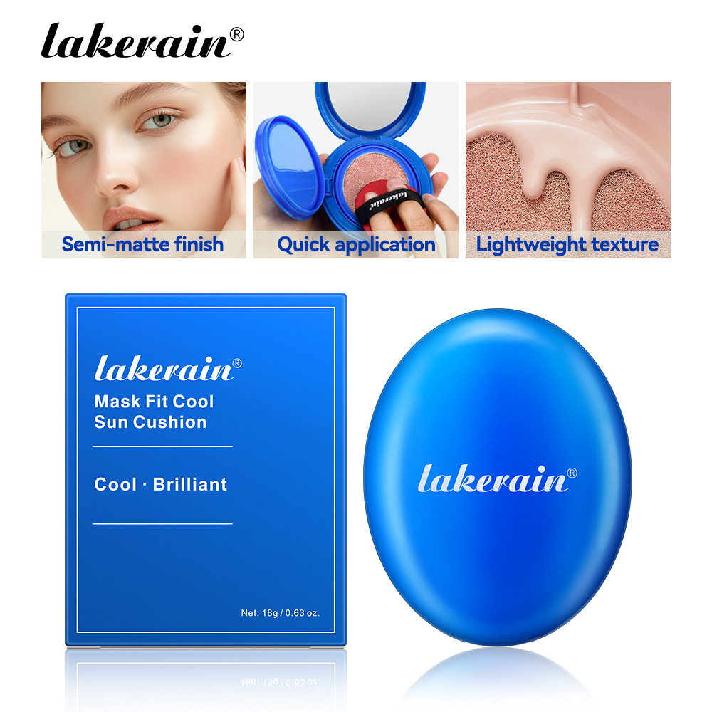 lakerain Blue Cushion Foundation Semi-matte Cushion Foundation Liquid full figure