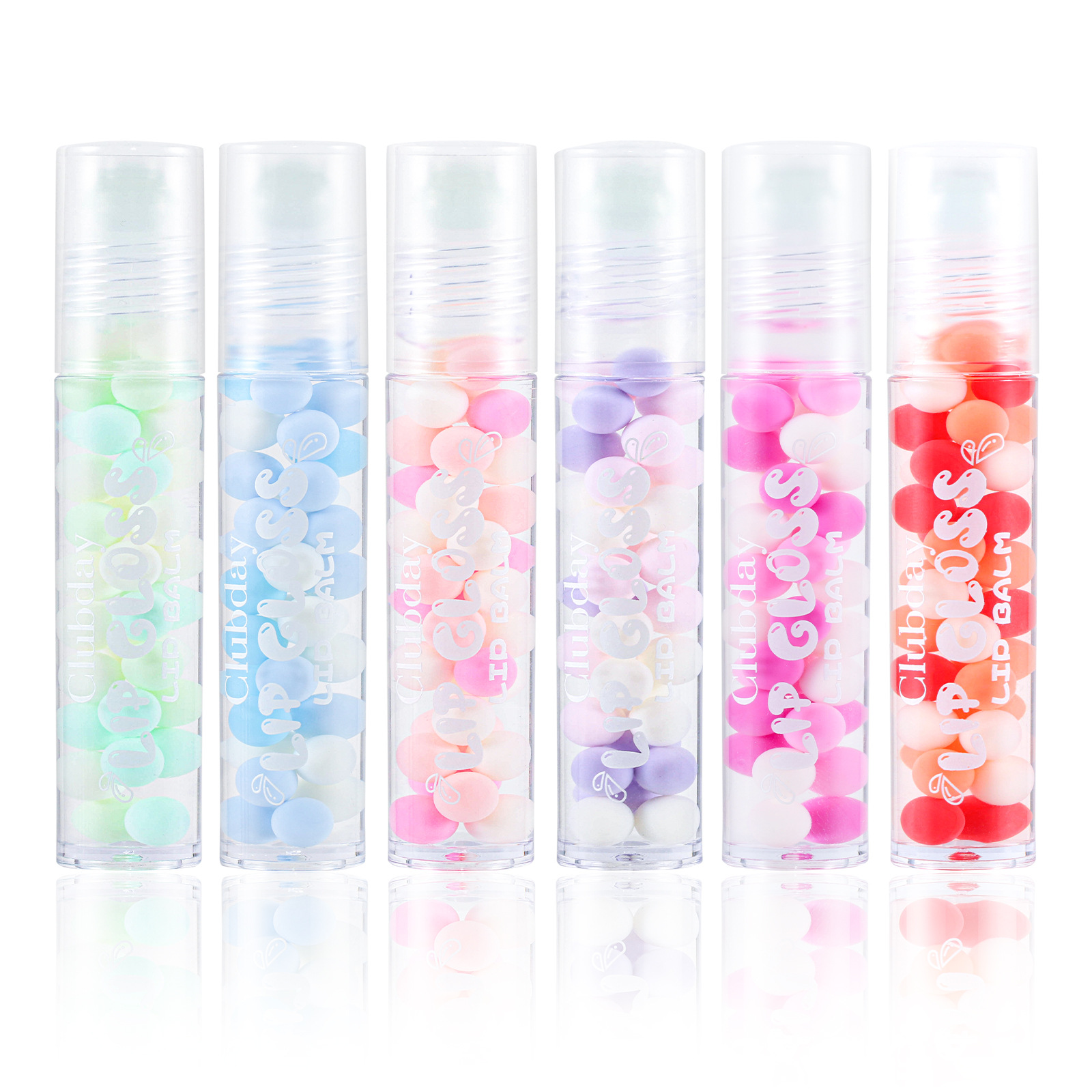 Clubday Water Light Rolling Lip Oil combined with transparent Mirror chubby Lip makeup Item Picture