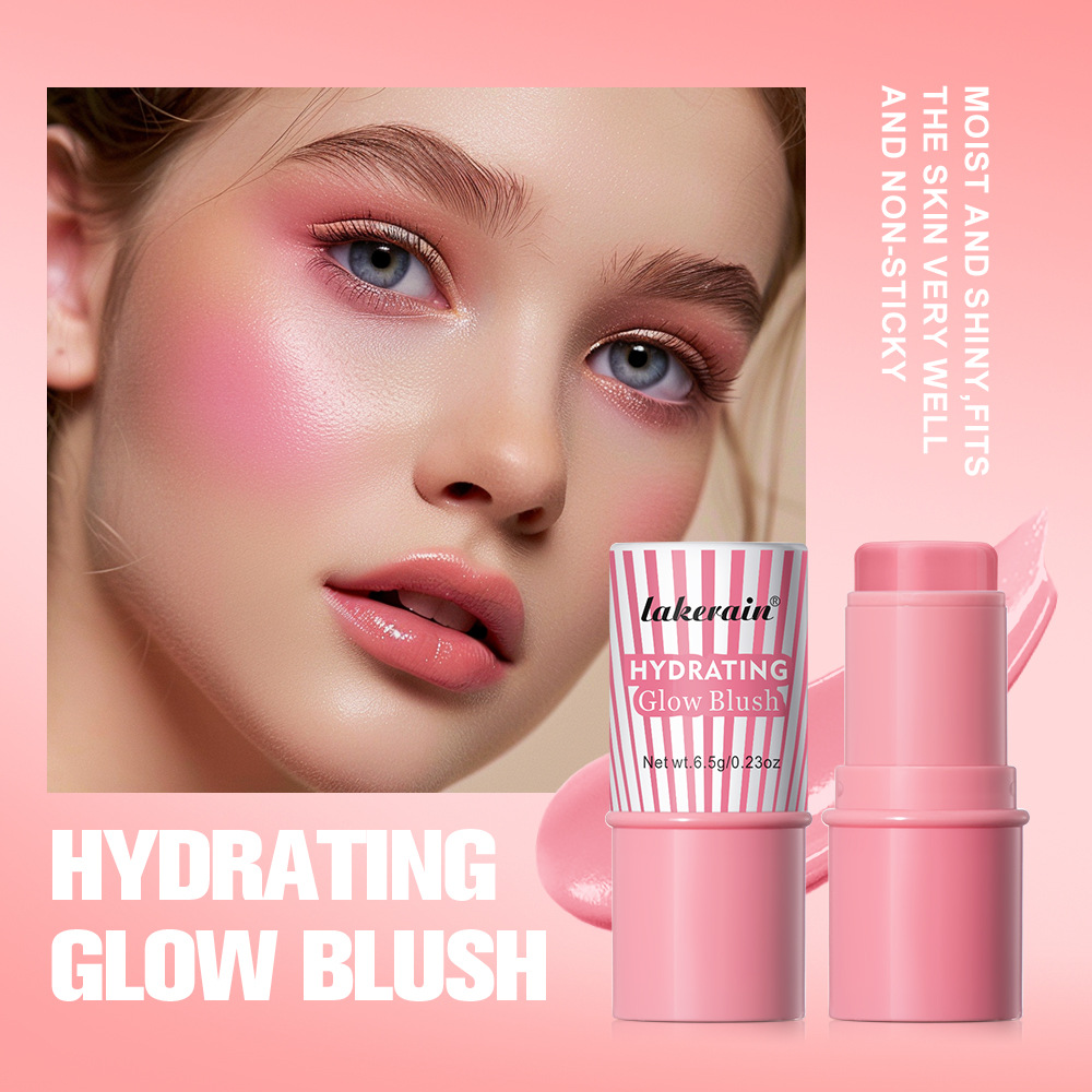 lakerain Water Glow Blush Cross-border Beauty color-enhancing Blush Stick details Picture