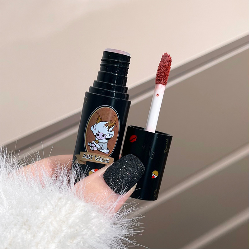 Art Value Xiaolongnu Milk Cake Soft Mist Lip Paste Matte Velvet Whitening Lip Glaze Versatile, Natural and affordable Cross-border Application Scenario