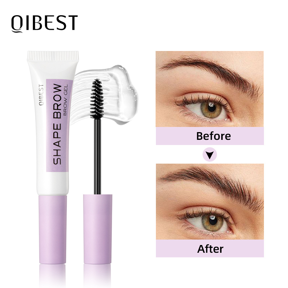 QIBEST Eyebrow Styling Liquid is a long-lasting, colorless, transparent, waterproof, sweat-proof and non-fading eyebrow raincoat repair liquid full figure