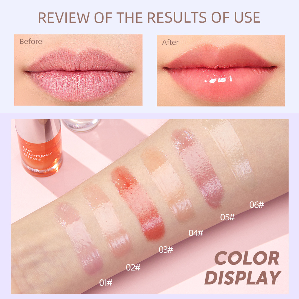 QIBEST Lip Oil Transparent Mirror Water Glass Lip Moisturizing and long-lasting non-stick Lip gloss Makeup wholesale Application Scenario