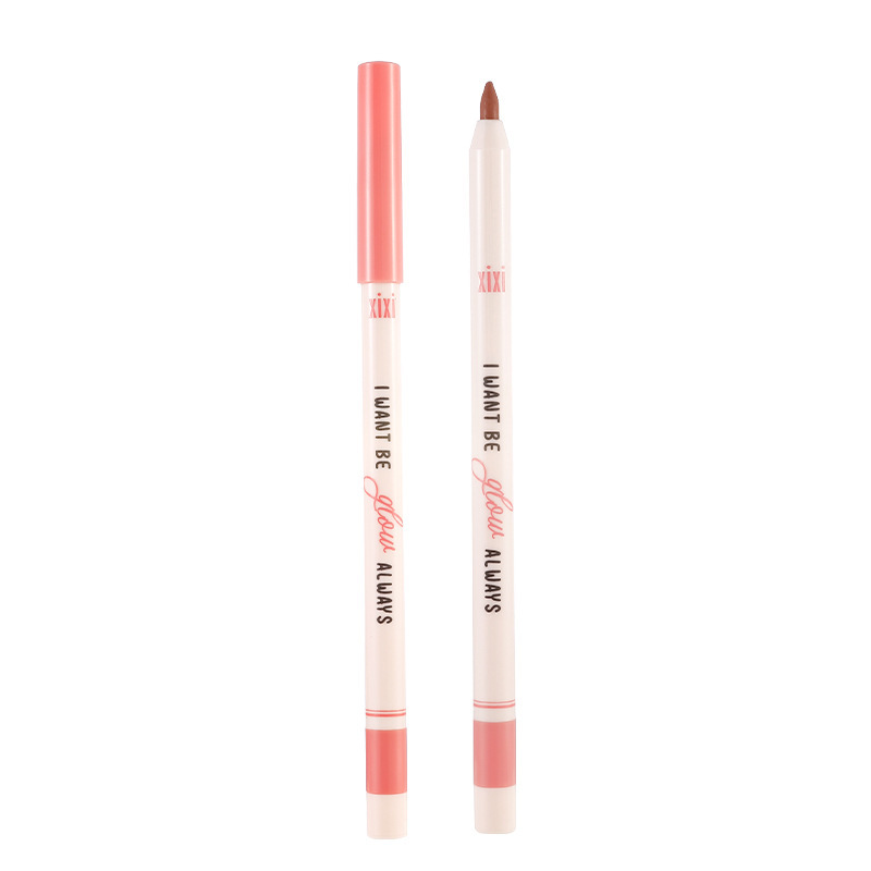 Makeup xixi Sweet pear-shaped lip liner pen Soft matte nude lipstick pen outline lip shape, waterproof and non-fading Item Picture