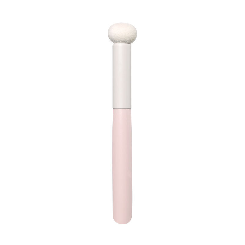 Round head sponge head concealer brush, mushroom head dry and wet dual-purpose blending makeup brush, even without brush marks, small steamed bun brush Item Picture