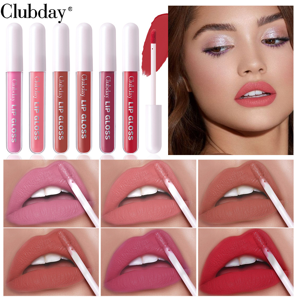 Clubday Matte velvet lip gloss that is easy to apply and does not fade, nude matte lip lipstick full figure