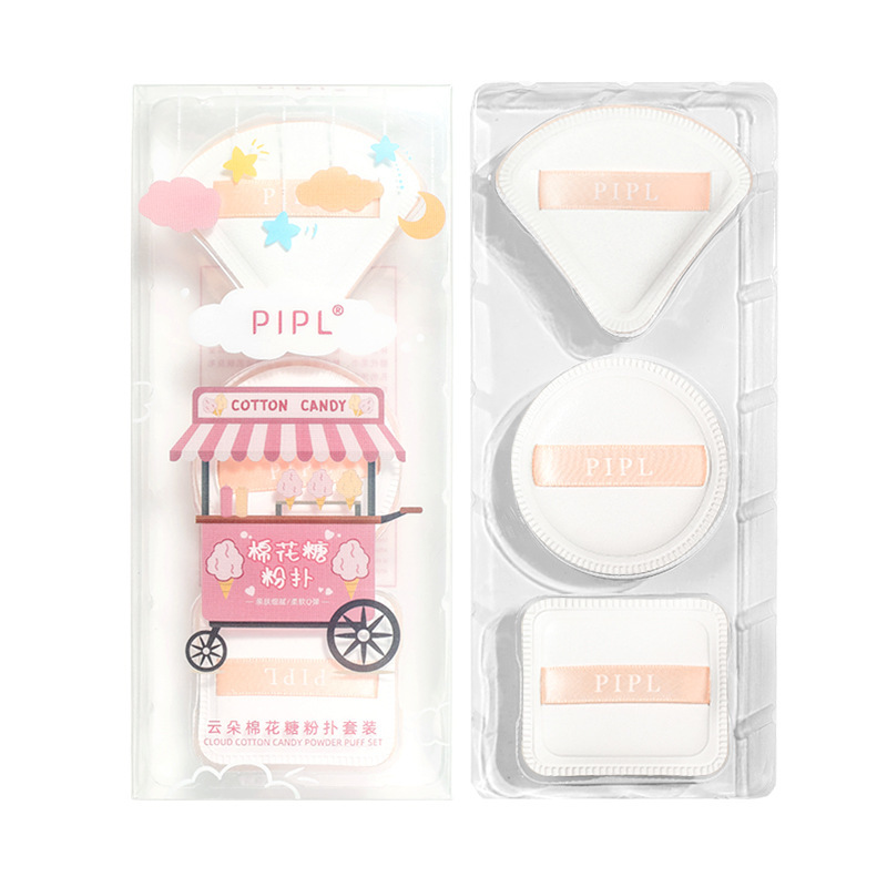 PIPL Marshmallow Powder Puff set, Super soft foundation, powder compact, makeup sponge, dry and wet dual-purpose air cushion, powder puff cloud Item Picture