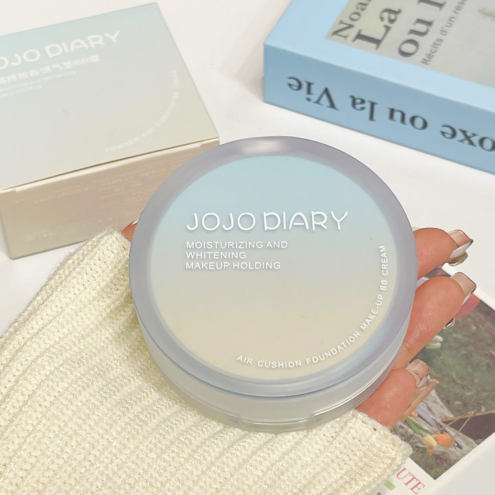 Jiujiu Diary Light-sensing Long-lasting Double-layer Cushion Powder Compact, a two-in-one concealer, oil-control, no makeup smudging, no powder sticking, and waterproof Specification drawing