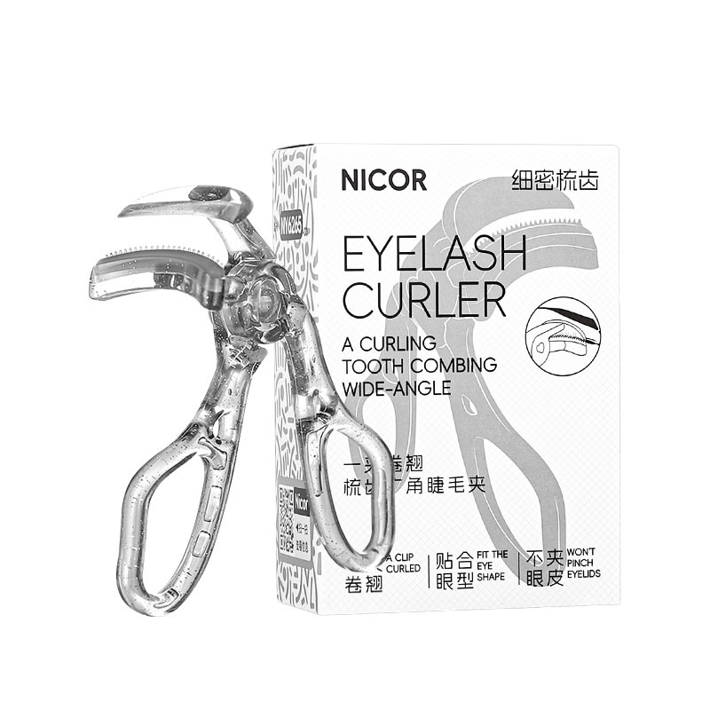 Nicor Frameless eyelash curler Portable long-lasting styling curler Curling comb wide-angle eyelash curler beginner's tool Item Picture