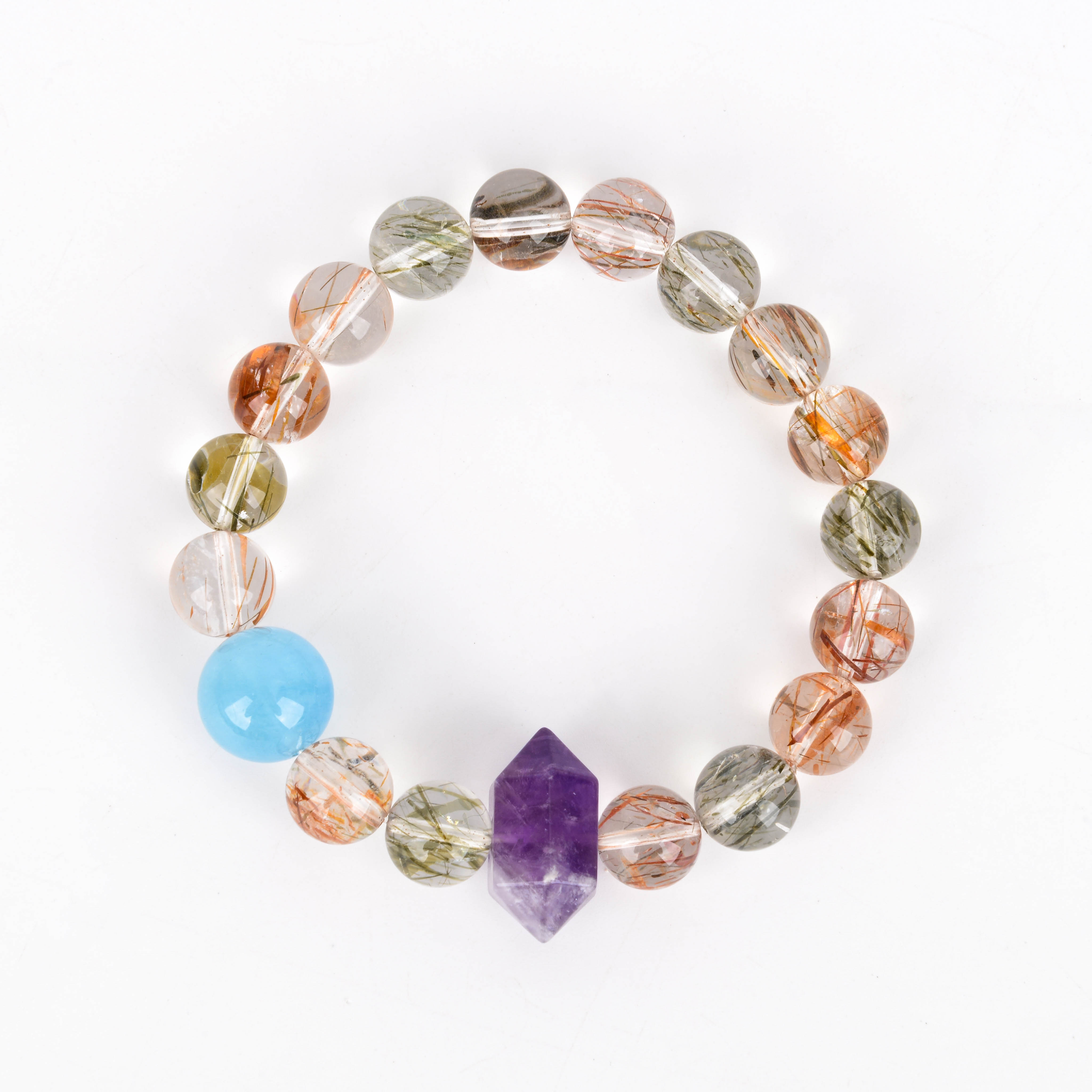 批发天然浪漫紫水晶单圈手链小红书热销时尚女士新款原创手 串饰品