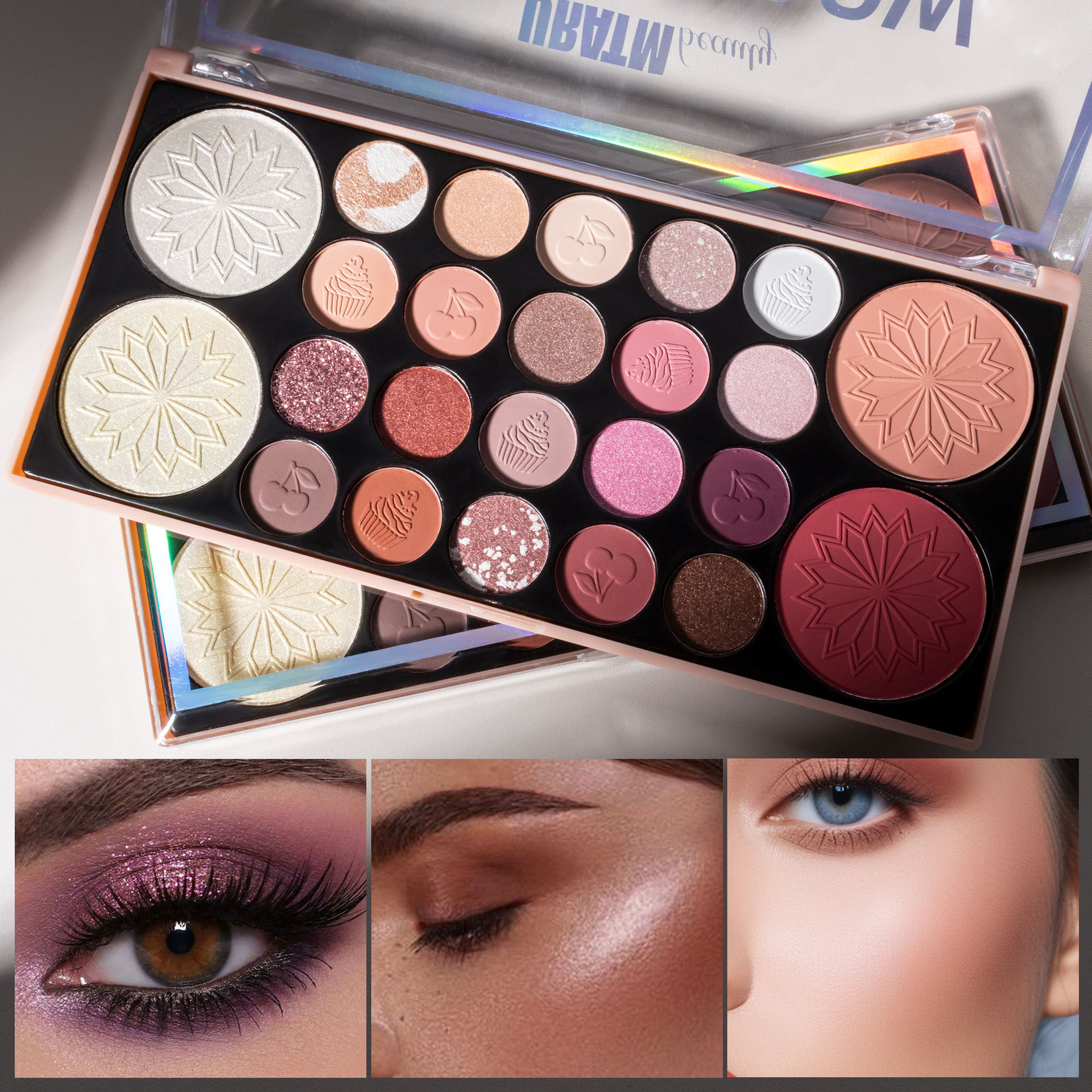 Cross-border bestseller: 24-color multi-functional all-in-one makeup palette, matte, pearlescent, eyeshadow, lipstick, blush, contour and highlight all in one full figure