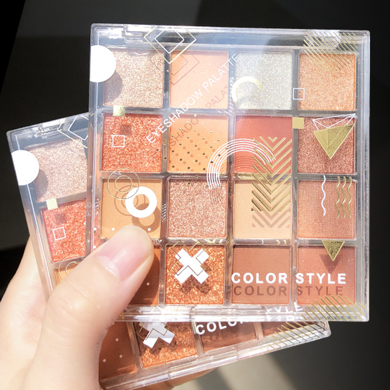 Customized beauty eyeshadow palettes, matte, pearlescent, earth tone eyeshadow cosmetics, genuine OEM wholesale Application Scenario