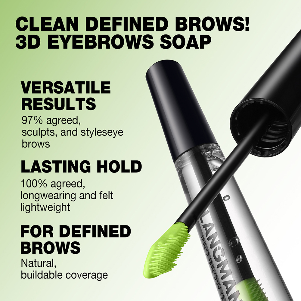 Langmanni's new three-dimensional shaping eyebrow gel, fang Water Wild Natural Eyebrow Gel Specification drawing
