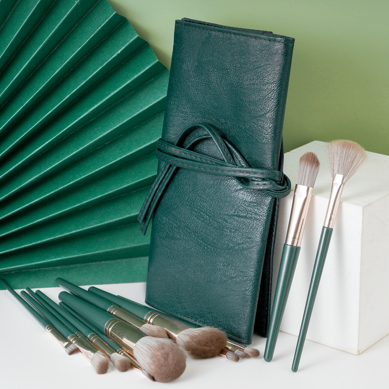 Cangzhou Lvyun 14-piece makeup brush set: eyeshadow brush, foundation brush, concealer brush, blush brush, makeup tube brush, contour brush Specification drawing